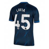 Koszulka piłkarska Chelsea Romeo Lavia #45 Strój wyjazdowy 2023-24 tanio Krótki Rękaw